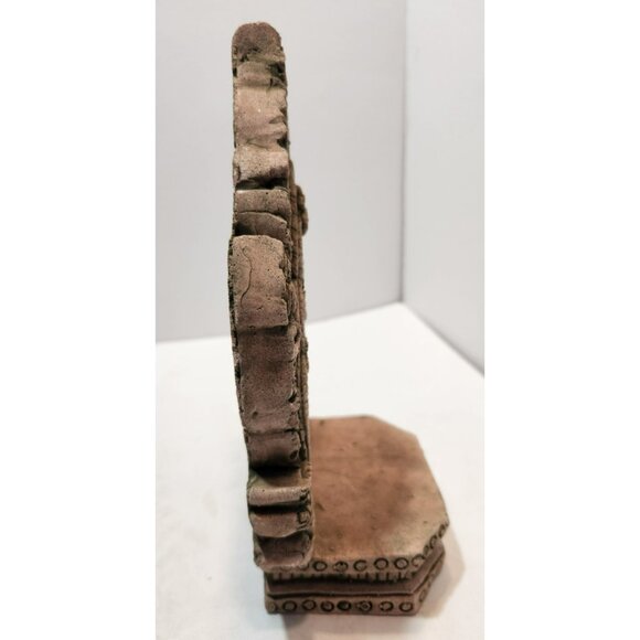 Southeastern Asian Sandstone Chofa or Kala Shrine 9" Tall by 6" Wide - Picture 5 of 13